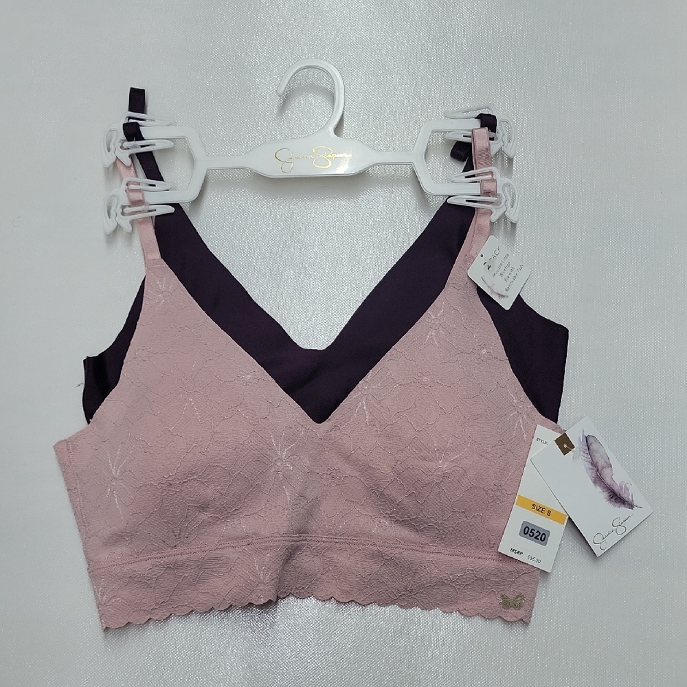 JESSICA SIMPSON Pink Lace Bralette